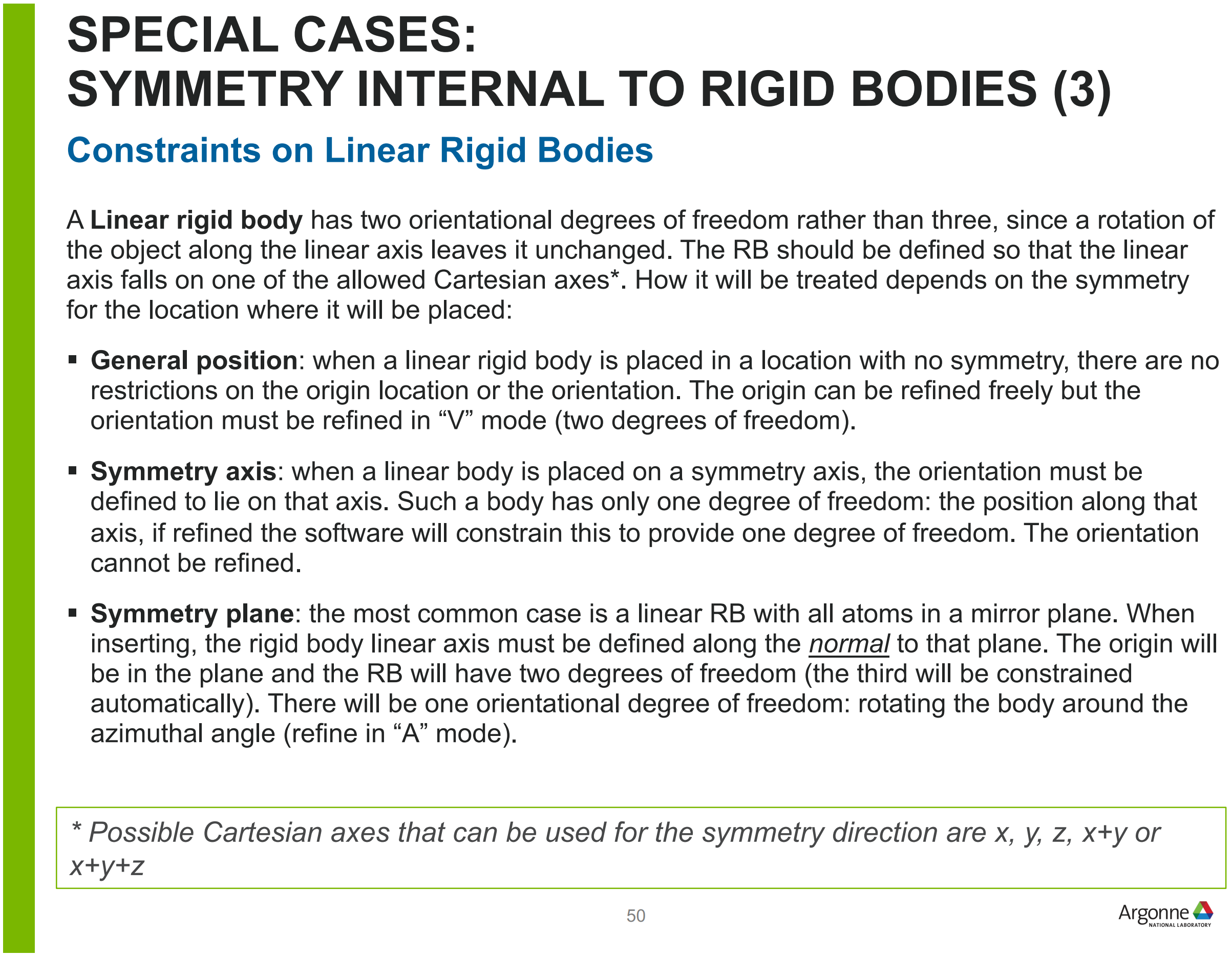 GSAS Rigid Body